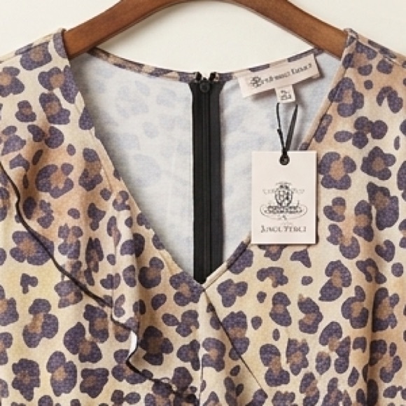 Joie Leopard-Print Faux Wrap Jumpsuit in Neutral Tones - Picture 2 of 2